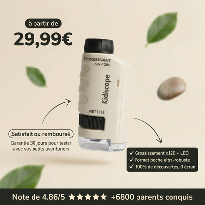 Kidiscope - vue détaillée du microscope d'éveil