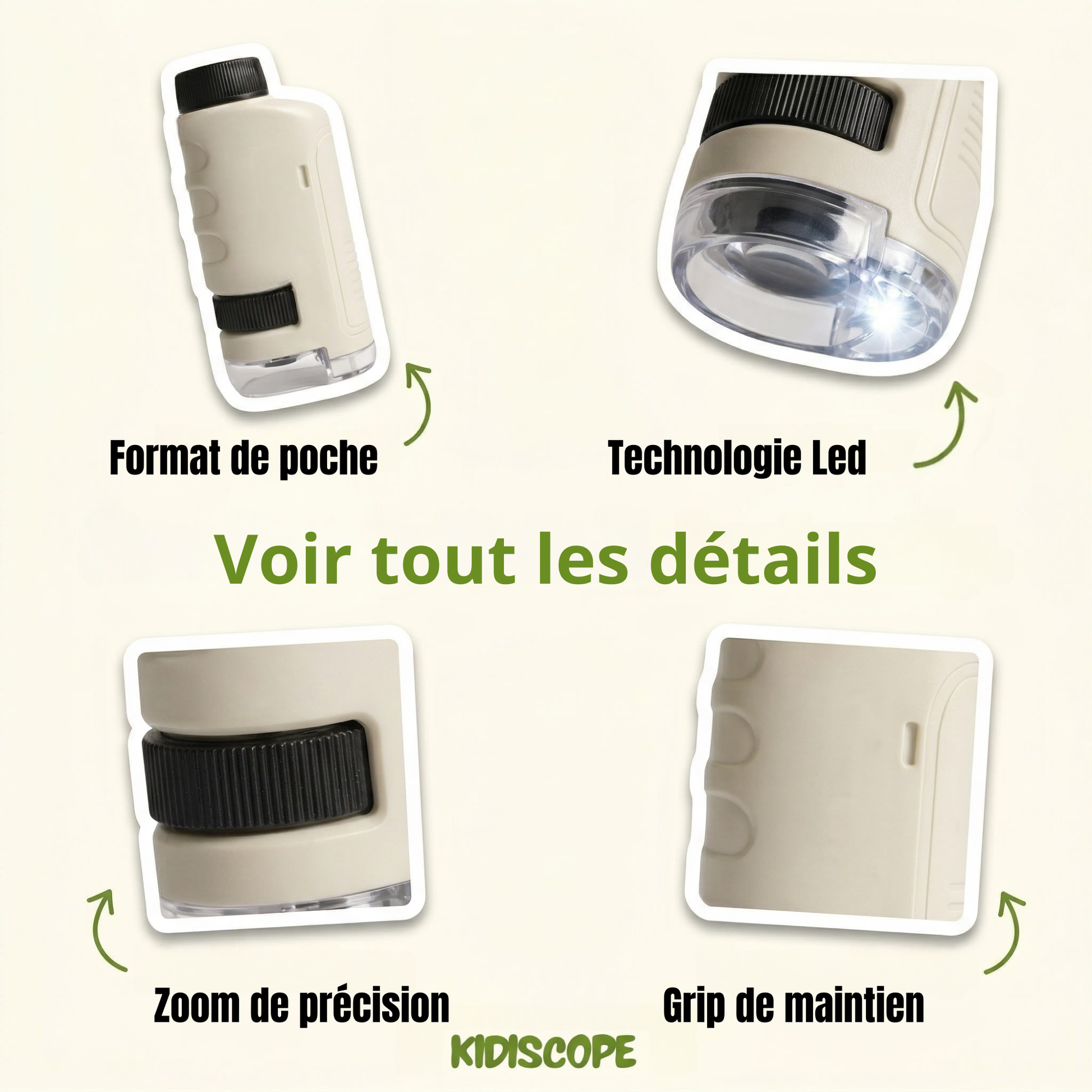 Kidiscope - détails du microscope d'éveil scientifique