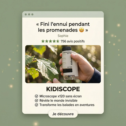 Kidiscope - caractéristiques du microscope d'éveil