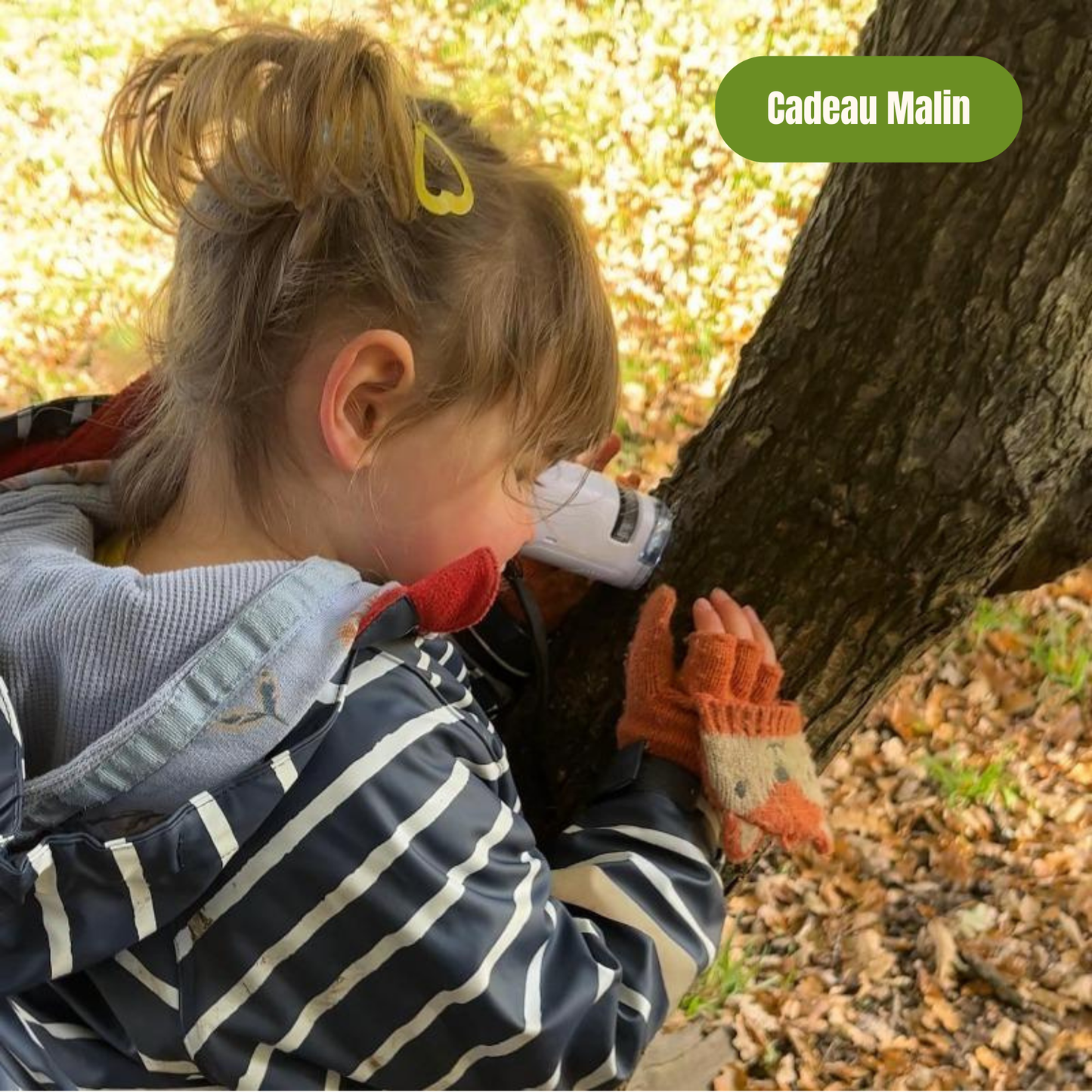 Microscope d'éveil Kidiscope - utilisation autonome par l'enfant